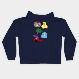 Cute Girl Faces Kids Hoodie